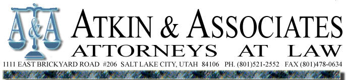 Atkin & Associates, experienced attorneys in workers' compensation, social security disability and personal injury claims.  (801)521-2552